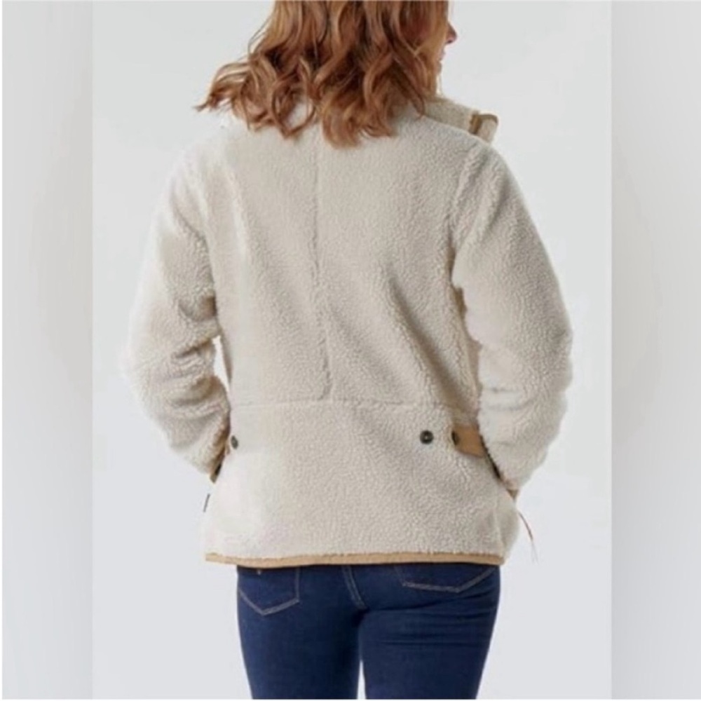 Patagonia Jacket Sharpa Full Zip Divided Sky Fleece Jacket Grey size Small - Picture 7 of 16